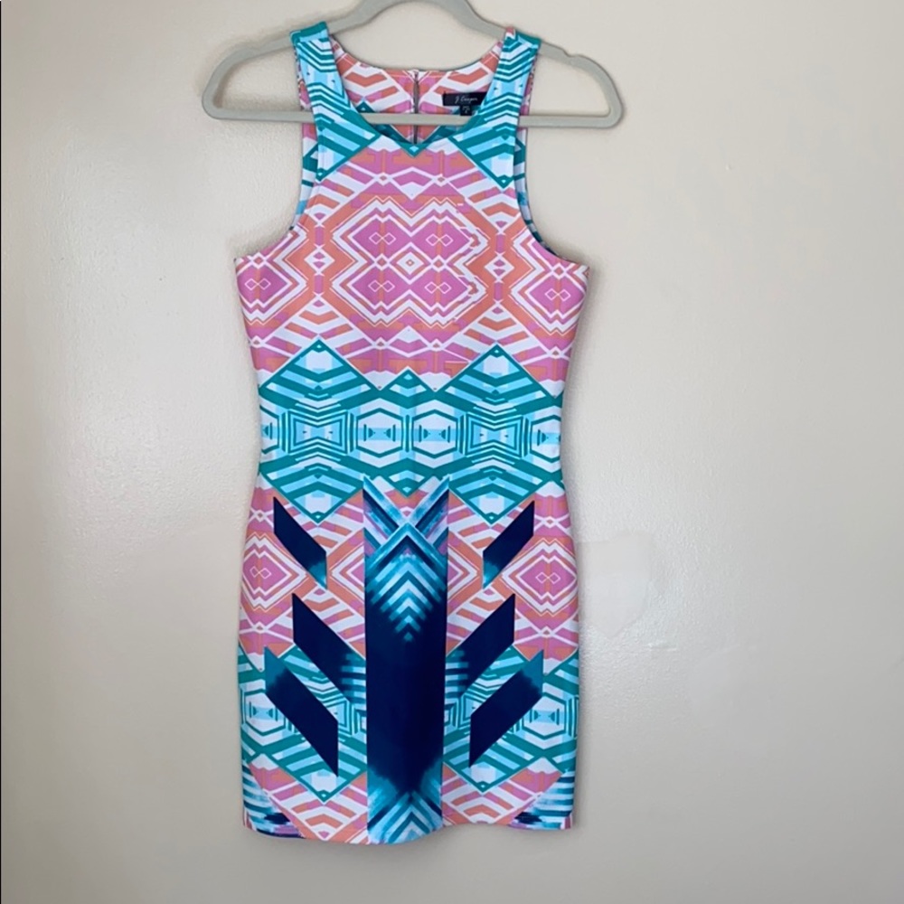 Tribal Print Mini Dress